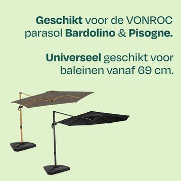 2dekans | VONROC LED Parasolverlichting - 15 lichtstrips -, Ophalen of Verzenden, Zo goed als nieuw