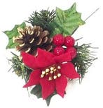Kerstbijsteker Kerstroos Dennenappel en Besjes per stuk, Ophalen of Verzenden, Nieuw
