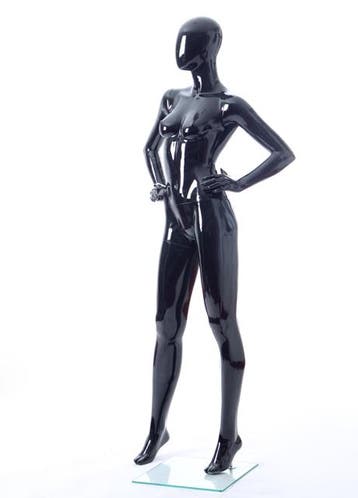 Faceless etalagepop dame glossy zwart GLB6