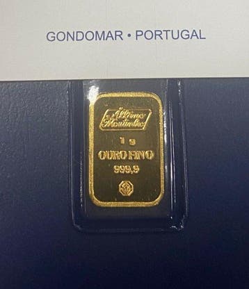 1 gram - Goud .999 - Albino Moutinho - Met certificaat