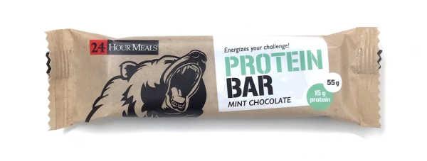 Protein Bar Mint Chocolate - 24 Hour Meals, Diversen, Levensmiddelen