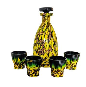 Murano Art Deco degli anni 40 - Drankservies - Glas