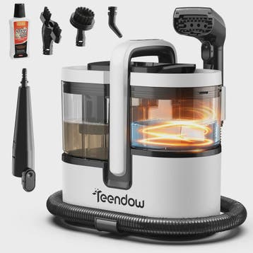 Teendow C7 MAX Tapijt & Stoom Reiniger - 1800W, 100°C Stoom,, Witgoed en Apparatuur, Verzenden, Nieuw