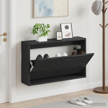 vidaXL Wandgemonteerde Schoenkast HOORN 71 x 17 x 43 cm, Verzenden, Nieuw