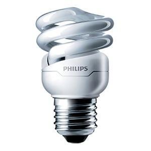 Philips Tornado spaarlamp 8W E27, Verzenden, Nieuw, E27 (groot), Spaarlamp