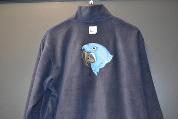 Fleecevest met hyacintara, Dieren en Toebehoren, Vogels | Hokken en Kooien, Ophalen of Verzenden, Nieuw