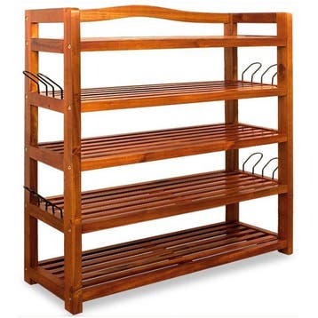 Schoenenrek Bruin Acaciahout 75x26x82cm (Meubelen), Verzenden