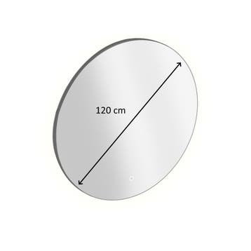 Badkamerspiegel Rond met LED-Verlichting Xenz Salo 120 cm, Huis en Inrichting, Ophalen of Verzenden, Nieuw