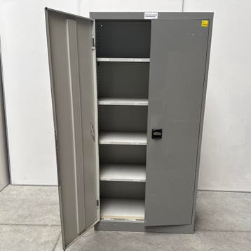 Emmein draaideurkast met lakschade - 195x100x42 cm, Huis en Inrichting, Ophalen of Verzenden, Nieuw