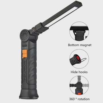 Oplaadbare COB LED Werklamp met Magneet & Haak - USB Camping, Verzenden, Nieuw