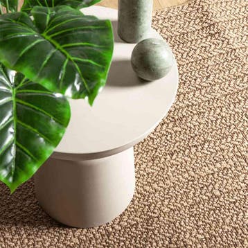 vidaXL Vloerkleed ZIZUR binnen en buiten 140x200 cm jute, Huis en Inrichting, Verzenden, Nieuw, Bruin