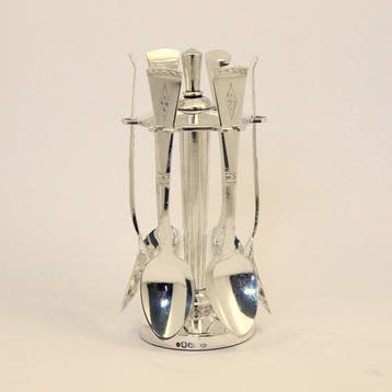 HANDWERK - Art Deco (1919-1924) Carrousel met 6 identieke