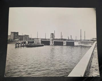 Originele foto Berlagebrug Amsterdam (ca. 1931),  Publieke, Ophalen of Verzenden, Gebruikt