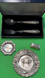 Opdienlepel (5) - .835 zilver - Portugees .835 zilver