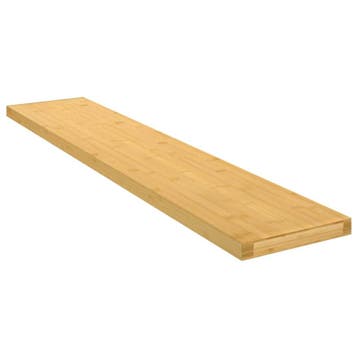 vidaXL Wandschap 100x20x2,5 cm bamboe, Verzenden, Nieuw