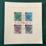 Württemberg - Franse zone 1949 - Rood kruis blok met, Gestempeld