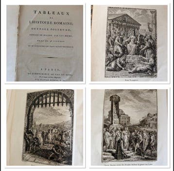 Abbé Millot/Gravelot - Tableaux de l’histoire Romaine - 1796, Antiek en Kunst