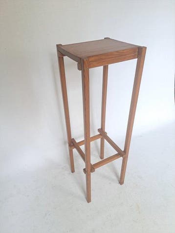 Bijzettafel - Hout - Piedestal/plantentafel