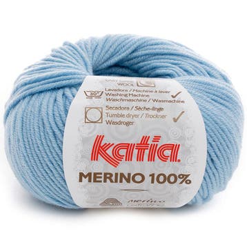 Katia Concept Merino 100% - 08 babyblauw - Wol Garen, Ophalen of Verzenden, Nieuw