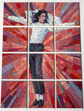 Kleury.art - The Prism of Pop - XL Ceramic Tiles Composition