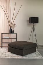 2dekans | Zuiver Sense Hocker Espresso - Poef - 92x47x92 cm, Ophalen of Verzenden, Zo goed als nieuw