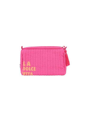 Goudlief La dolce vita make-uptas groot (Make-uptassen), Sieraden, Tassen en Uiterlijk, Beautycases, Verzenden, Nieuw, Oranje