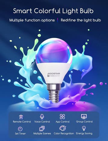 E14 LED lamp - Dimbaar - Smart lamp - 6,5W - 6 stuks - Aigos, Huis en Inrichting, Verzenden, Zo goed als nieuw