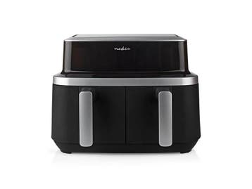 Nedis Dual Airfryer - 8.4L - Dubbele Mand - Heteluchtfriteus, Verzenden, Zo goed als nieuw