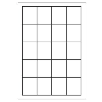 A4 etiketten 45,2 x 54,8 mm wit 100 vel Sorex, Verzenden, Nieuw, Sorex