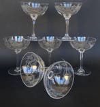 Baccarat - Champagneglas - Prachtige en zeldzame reeks van 7, Antiek en Kunst