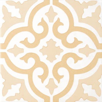 Vloertegel/Wandtegel Terre Decortegel Lamour Posh Geel 20x20, Doe-het-zelf en Verbouw, Tegels, Keramiek, Nieuw, Ophalen of Verzenden