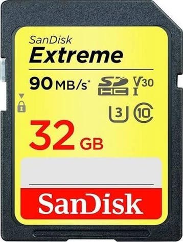 SanDisk Extreme 32GB SD kaart, Audio, Tv en Foto, Ophalen of Verzenden, Nieuw, Overige Merken
