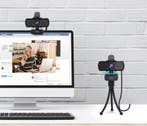 1440p Full HD Webcam met Microfoon en Statief USB PC, Verzenden, Nieuw