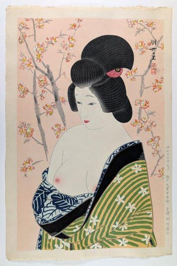 Jinbo Tomoyo • Warm • 1981 • Post Shin Hanga • Japanse