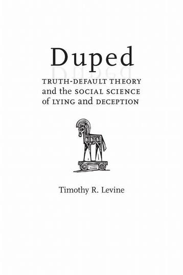 9780817359683 Duped Timothy R. Levine, Boeken, Verzenden, Nieuw, Timothy R. Levine