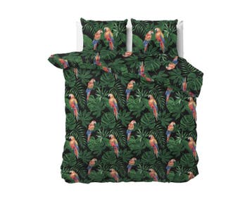 Sleeptime Elegance Tropical Parrot Groen - 240X200/220 + 2 x, Nieuw
