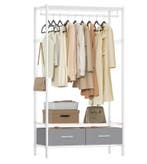 Open Kledingrek met Lades – Metalen Plankenrek en Roede, Verzenden, Nieuw
