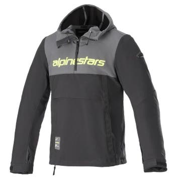 Alpinestars Sherpa Hoodie Tar Grijs Zwart Fluo Geel, Motoren, Kleding | Motorkleding, Nieuw met kaartje, Jas | textiel, Alpinestars