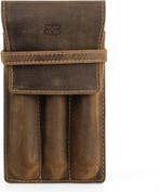 BUGOLINI Asuma - Lederen Penhouder Voor Drie Pennen -Koeien, Verzamelen, Pennenverzamelingen, Nieuw