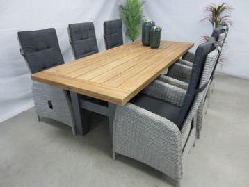 te velde tuinmeubelen ross tuinstoel met yasmani tuintafel, Nieuw