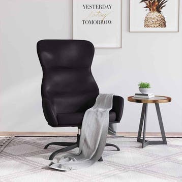 vidaXL Relaxstoel kunstleer zwart, Verzenden, Nieuw