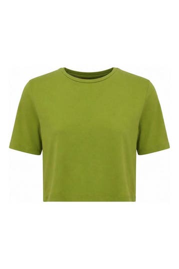 Organic Basics T-shirt in maat XS Groen, Kleding | Dames, T-shirts, Organic Basics, Verzenden, Zo goed als nieuw, Groen