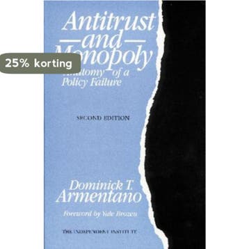 Antitrust and Monopoly - Dominick T. Armentano 9780945999621, Verzenden, Gelezen, Dominick T. Armentano