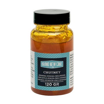 BrandNewCake Chutney Ananas-Perzik-Chilipeper 120g, Verzenden, Nieuw