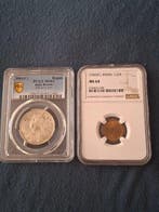 Brits India. Victoria-George VI. 1/2 Anna-1 Rupee 1862 MS62