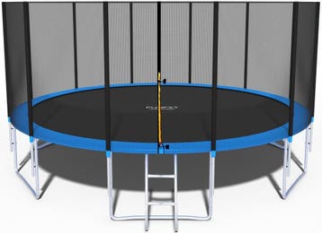Tuintrampoline 490cm | Blauw-Zwart | Nieuw | Scherpe Prijs, Kinderen en Baby's, Ophalen of Verzenden, Nieuw, Brandweerpaal, Aanbouwonderdeel