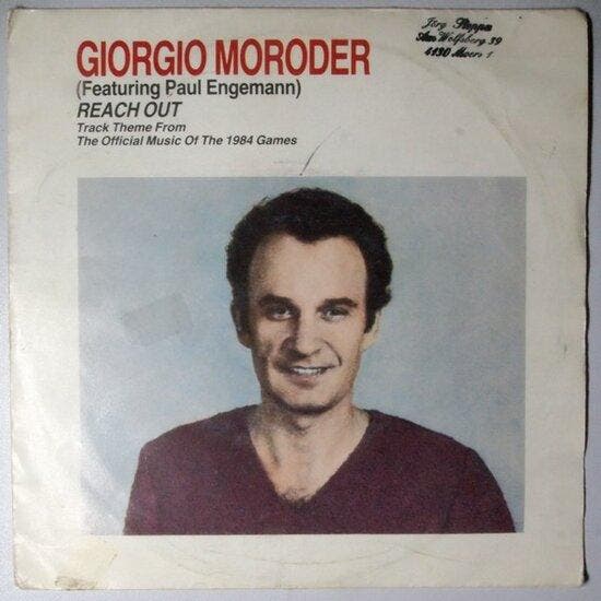 Giorgio Moroder featuring Paul Engemann - Reach out - Single, Cd's en Dvd's, Vinyl Singles, Verzenden