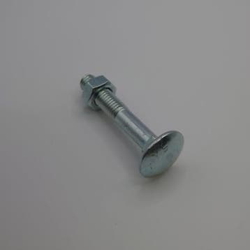 Slotbout met moer M10x50 verzinkt (50st), Ophalen of Verzenden, Nieuw
