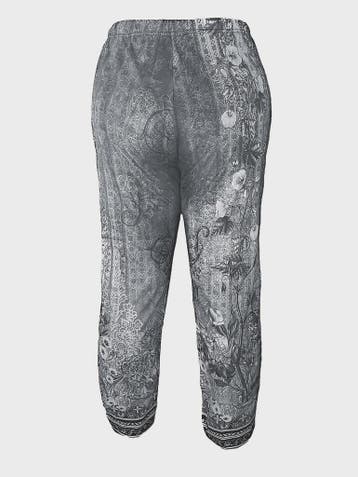 Plus Size Wijde Leg Broek Dames met Bloemenprint, Kleding | Dames, Grote Maten, Verzenden, Nieuw