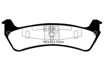 EBC 95-01 Ford Explorer 4.0 2WD Yellowstuff Rear Brake Pads, Ophalen of Verzenden, Nieuw